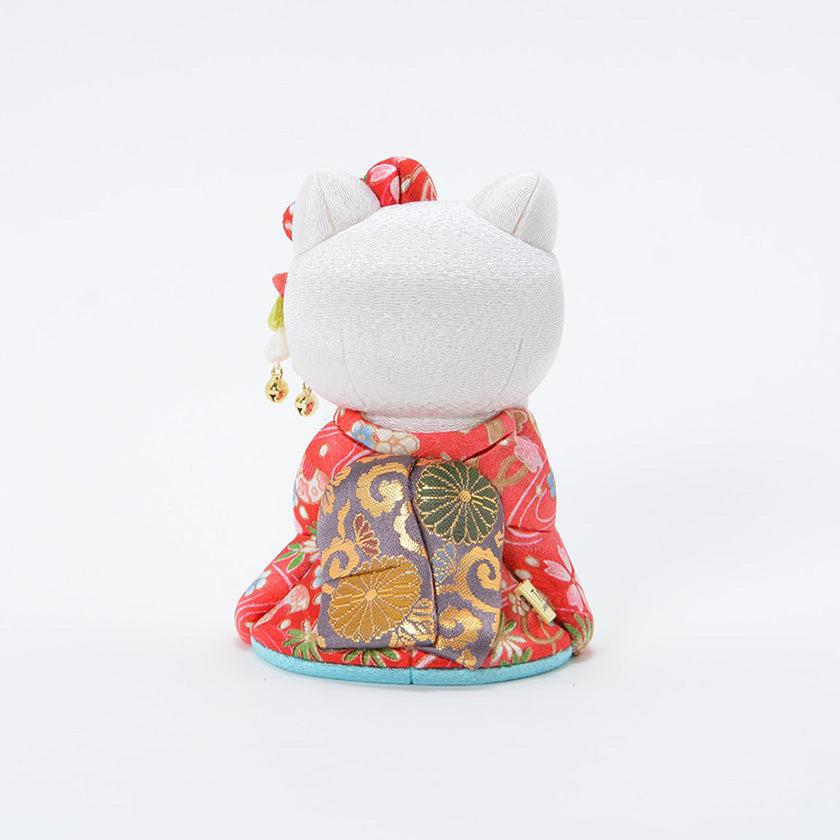 【招き猫】招きハローキティ 舞妓 | 江戸木目込み | 柿沼人形 - Image 5
