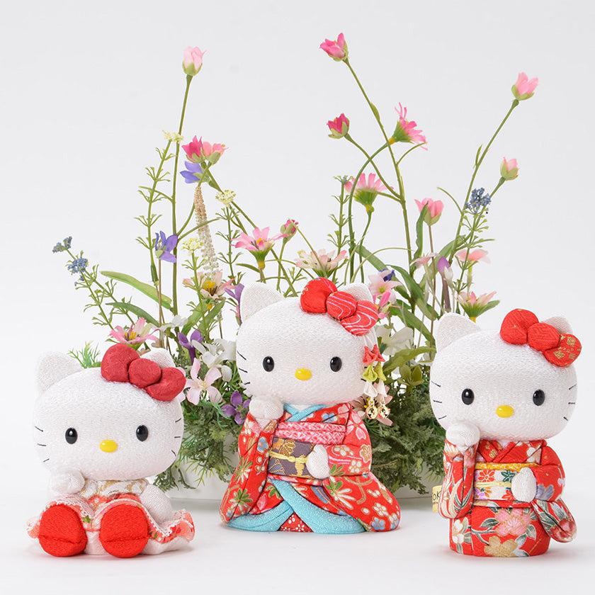 【招き猫】招きハローキティ (座) | 江戸木目込み | 柿沼人形 - Image 4