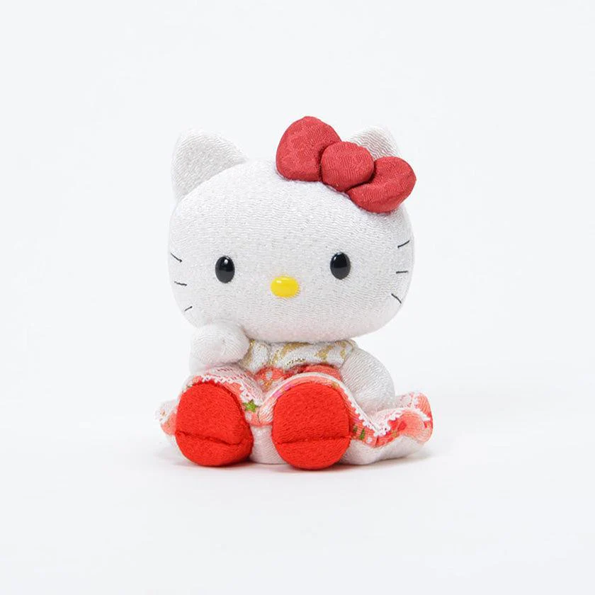 【招き猫】招きハローキティ (座) | 江戸木目込み | 柿沼人形 - Image 6