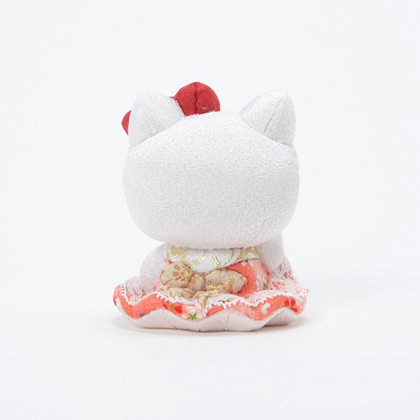 【招き猫】招きハローキティ (座) | 江戸木目込み | 柿沼人形 - Image 8