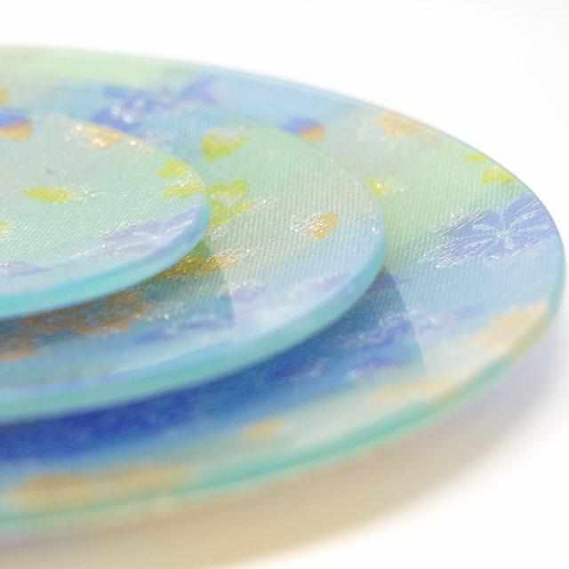 【お皿】 ORI-ZARA (桜) ブルー 5点セット｜西陣織 - Image 10