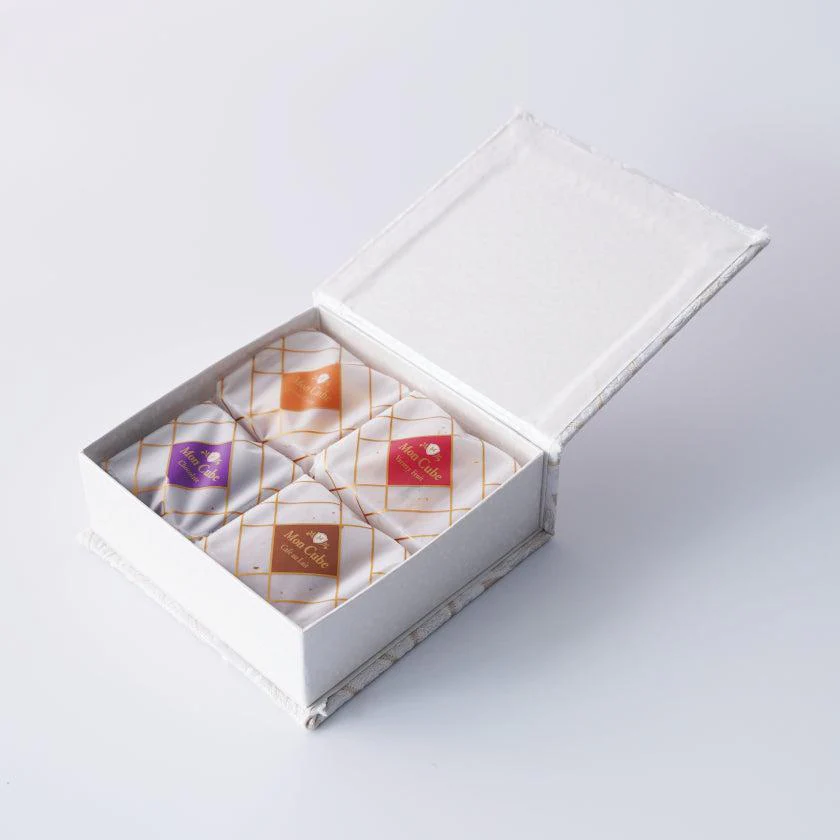 【焼き菓子】ジュエリーボックス <フィナンシェ4つ入> 内箱あり｜西陣織 - Image 2