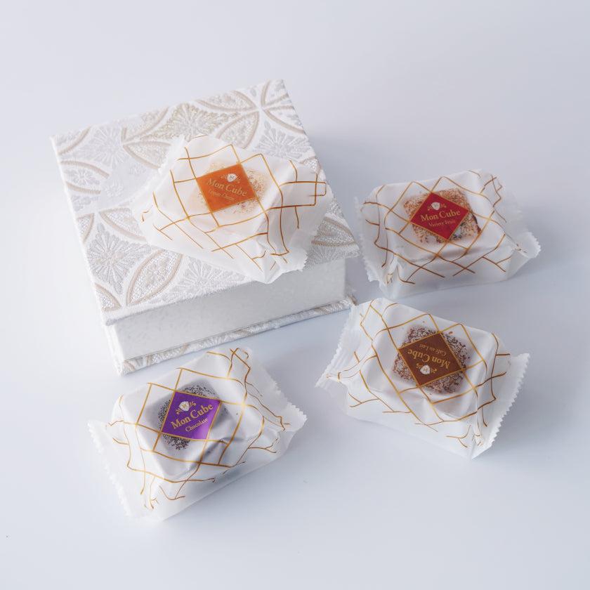 【焼き菓子】ジュエリーボックス <フィナンシェ4つ入> 内箱あり｜西陣織 - Image 4