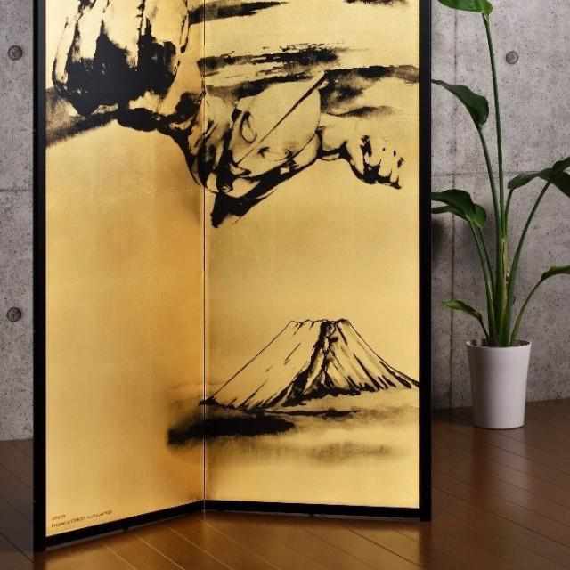 【屏風】ウルトラマン 富士山 (縁あり) | 本装屏風 - 水墨画 (大型配送料2,500円) - Image 21