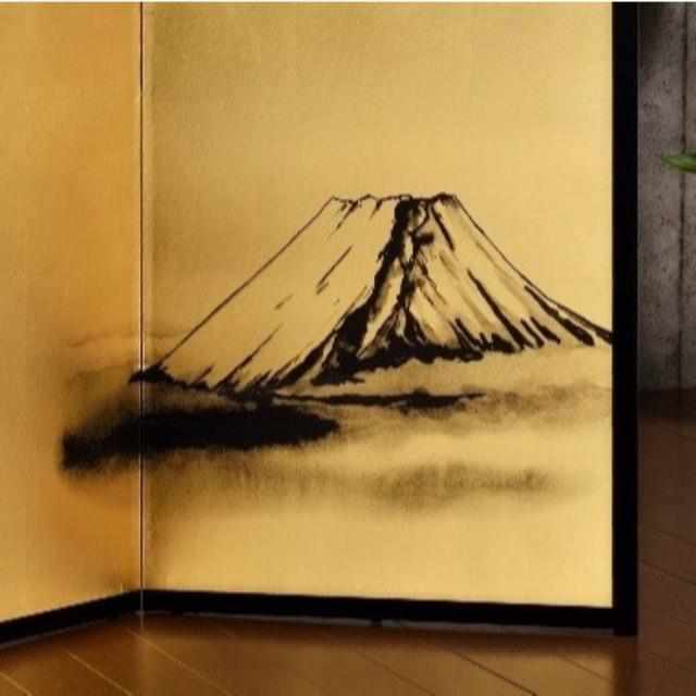 【屏風】ウルトラマン 富士山 (縁あり) | 本装屏風 - 水墨画 (大型配送料2,500円) - Image 23