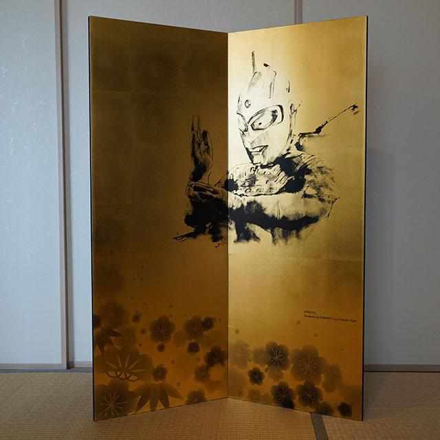 【屏風】ウルトラセブン 松竹梅 (縁なし) | 本装屏風 - 水墨画 (大型配送料2,500円) - Image 15