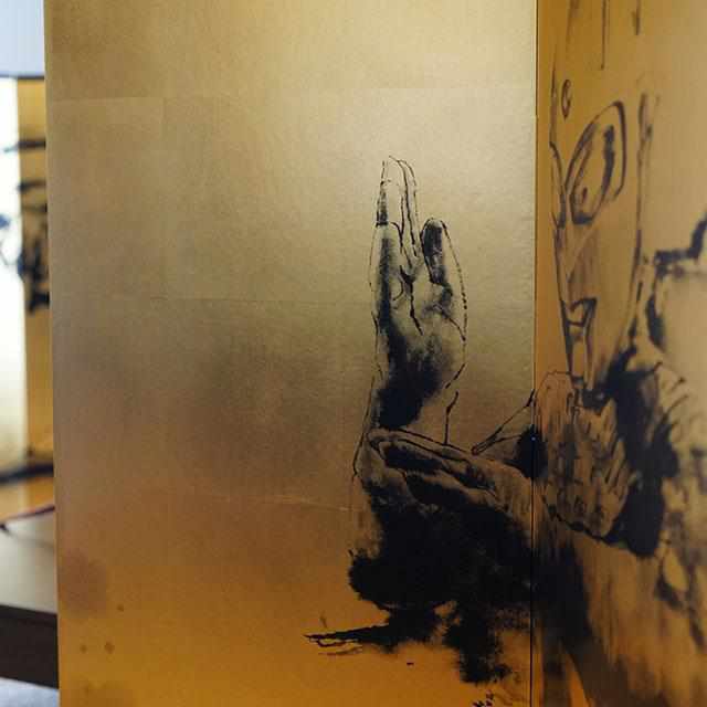 【屏風】ウルトラセブン 松竹梅 (縁なし) | 本装屏風 - 水墨画 (大型配送料2,500円) - Image 16