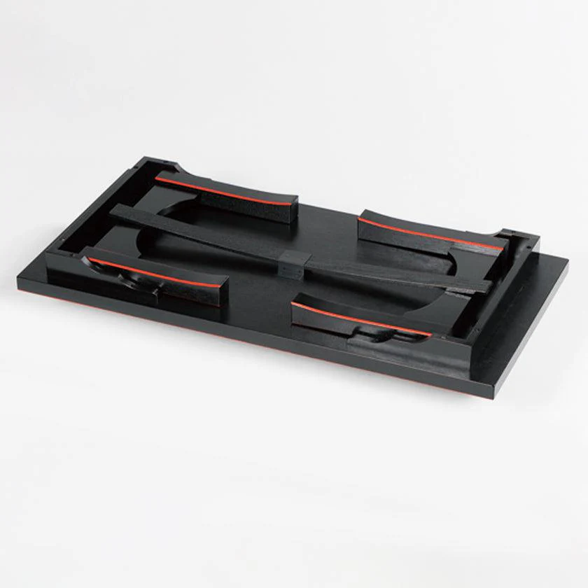 【テーブル】二月堂机 二尺 (黒面朱) | 木工 (大型配送料2,500円) - Image 2