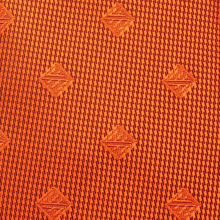 【ネクタイ】活力の柿色 オリジナルロゴ | 国産シルク | SHAKUNONE (贈答用の紙袋付き) - Image 3