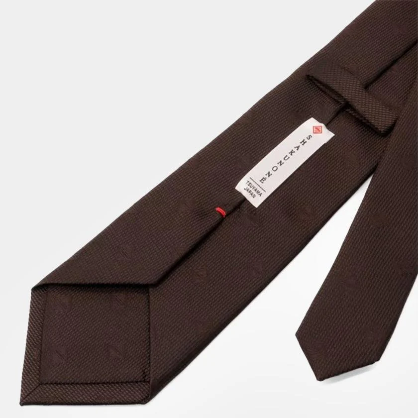 【ネクタイ】大らかな優茶 オリジナルロゴ | 国産シルク | SHAKUNONE (贈答用の紙袋付き) - Image 4