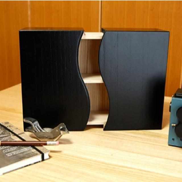 【加茂桐箪笥】想ひ凾 (野本桐凾製作所) 桐の飾り棚 (黒 ウレタン) (大型配送料2,500円) - Image 8