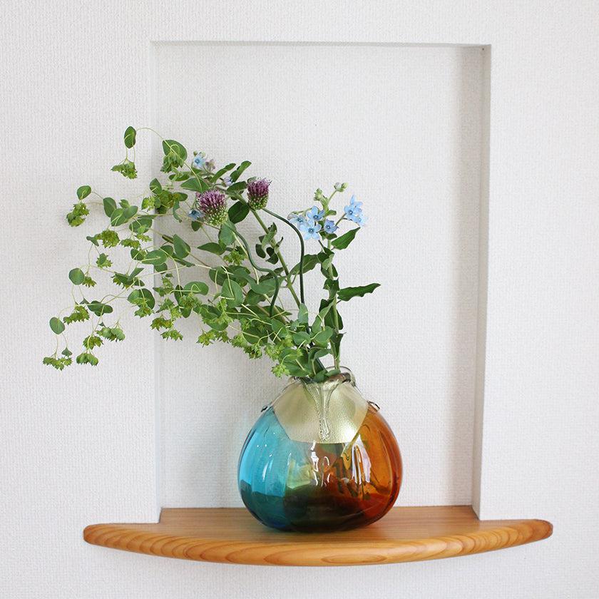 【花瓶】金彩秋風 (中) | 津軽びいどろ | 北洋硝子 (アデリア) - Image 7