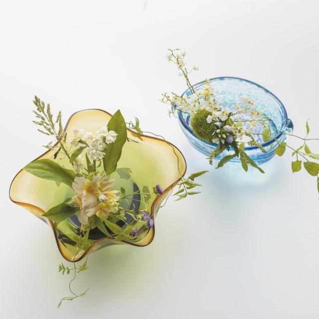 【水盤・花器】まだら | 津軽びいどろ | 北洋硝子 (アデリア) - Image 10