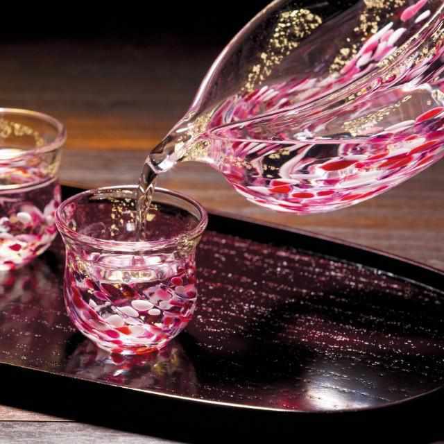 【酒器セット】花うつし 花筏 | 津軽びいどろ | 北洋硝子 (アデリア) - Image 11
