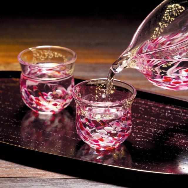 【酒器セット】花うつし 花筏 | 津軽びいどろ | 北洋硝子 (アデリア) - Image 12