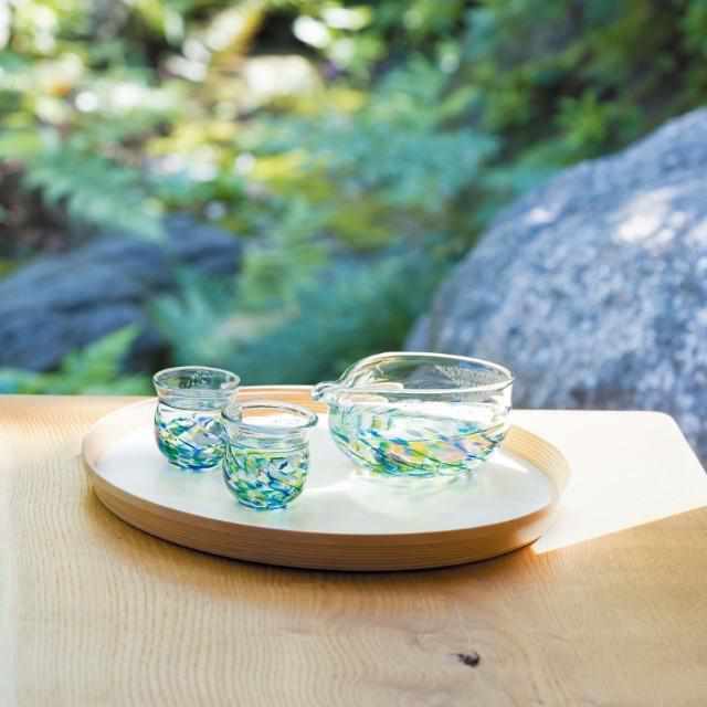 【酒器セット】花うつし 紫陽花 | 津軽びいどろ | 北洋硝子 (アデリア) - Image 12