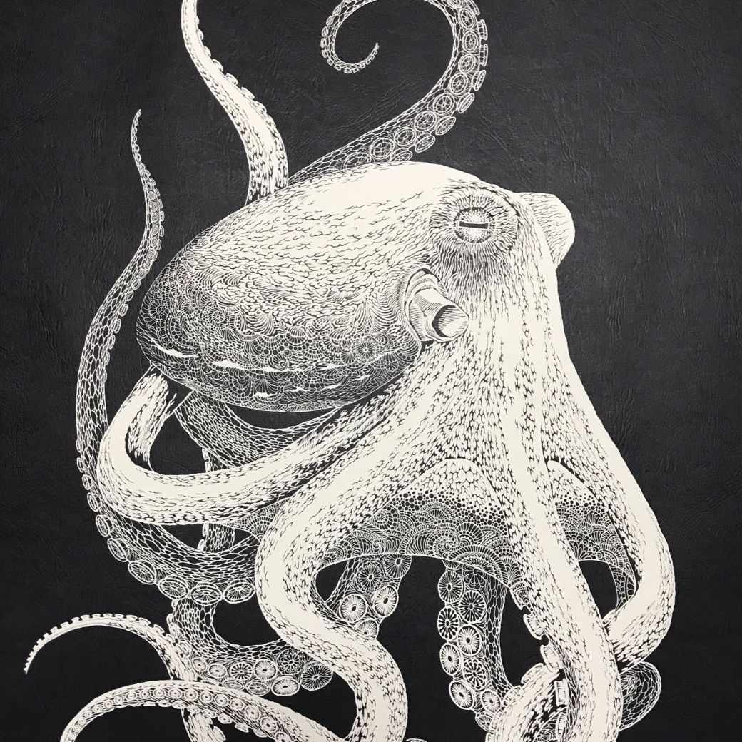 【版画】切り剣Masayo（福田理代）海蛸子 - Image 4