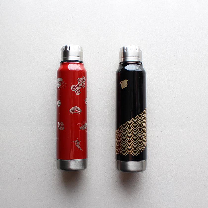 【アンブレラボトル】thermo mug × 土直漆器 うるし波千鳥 (ブラック) | 越前漆器 | 匠市 - Image 11