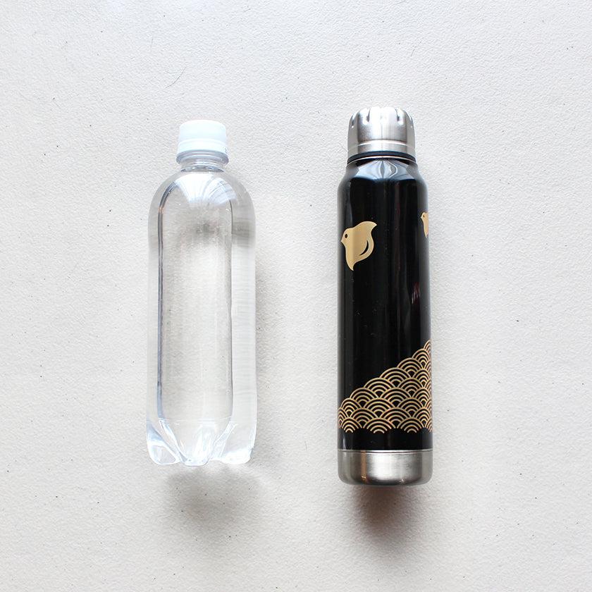 【アンブレラボトル】thermo mug × 土直漆器 うるし波千鳥 (ブラック) | 越前漆器 | 匠市 - Image 14