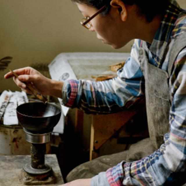 【アンブレラボトル】thermo mug × 土直漆器 うるし波千鳥 (ブラック) | 越前漆器 | 匠市 - Image 26