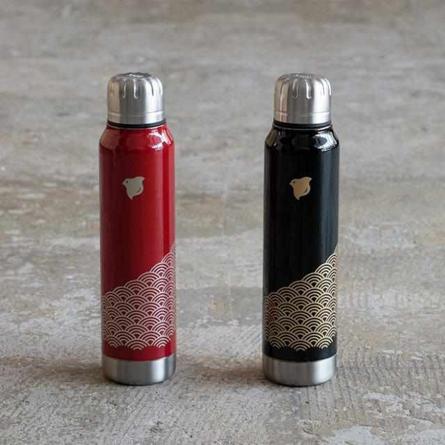 【アンブレラボトル】thermo mug × 土直漆器 うるし波千鳥 (ブラック) | 越前漆器 | 匠市 - Image 6