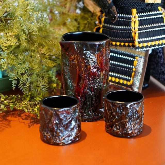 【輪島塗】楽 KOKEMUSU 片口酒器 (3点セット) - Image 28