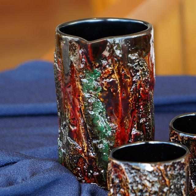 【輪島塗】楽 KOKEMUSU 片口酒器 (3点セット) - Image 31