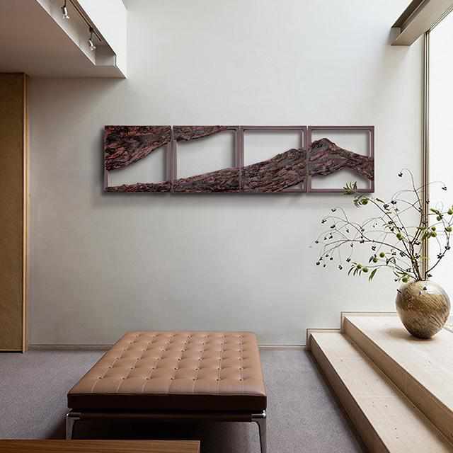 【輪島塗】楽 KOKEMUSU 漆スクリーン 山脈 D - Image 3