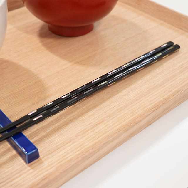 【箸】貝きりこ桐箱入 23.0cm | 若狭の塗箸 | 箸蔵まつかん - Image 4
