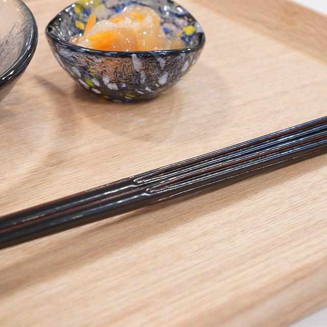 【箸】モダン hanataba urushi 黒 | 若狭の塗箸 | 箸蔵まつかん - Image 4