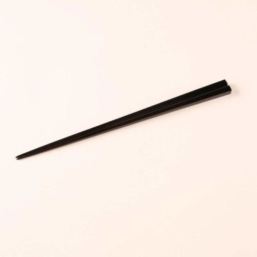 【夫婦箸】黒檀 四角 漆塗 箸置付 (21.5, 23.0cm) | 若狭の塗箸 | 箸蔵まつかん - Image 16
