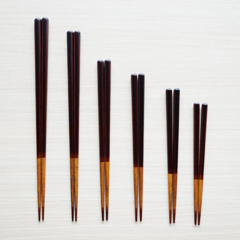 【箸】国産浄法寺漆 和桜 (13.5cm～23cm) | 若狭の塗箸 | 箸蔵まつかん - Image 3