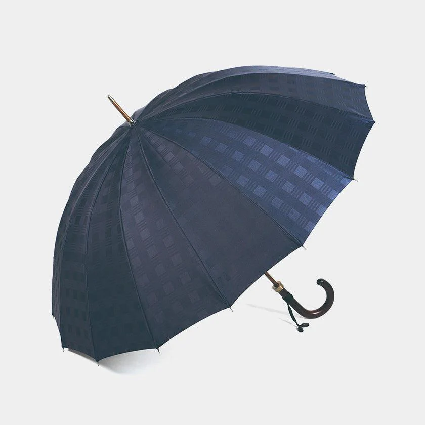【雨傘】紳士 チェス ロング カーボン (ネイビー) | 東京洋傘 | 宮内庁御用達 前原光榮傘商店 - Image 12