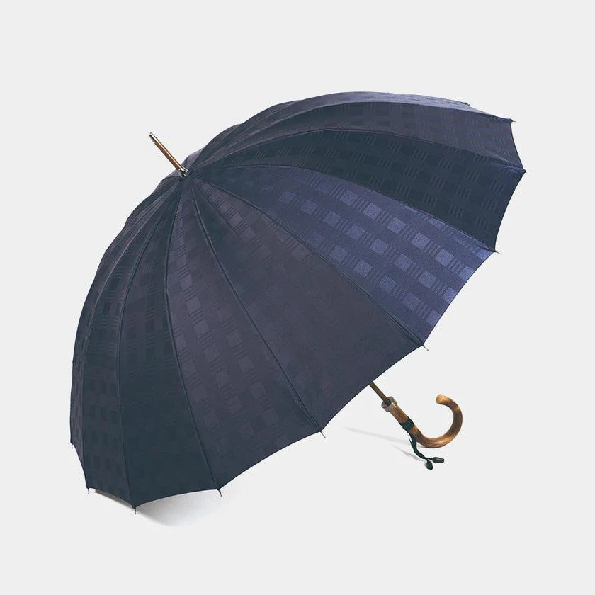 【雨傘】紳士 チェス ロング カーボン (ネイビー) | 東京洋傘 | 宮内庁御用達 前原光榮傘商店 - Image 13