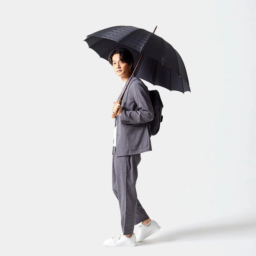 【雨傘】紳士 チェス ロング カーボン (ブラック) | 東京洋傘 | 宮内庁御用達 前原光榮傘商店 - Image 4