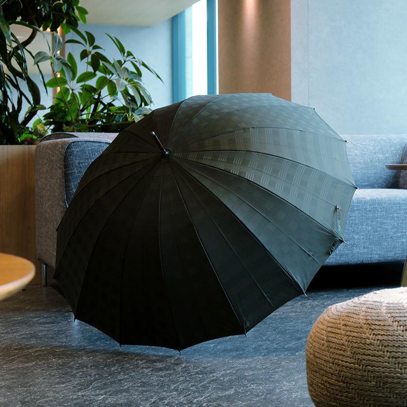 【雨傘】紳士 チェス ロング カーボン (モスグリーン) | 東京洋傘 | 宮内庁御用達 前原光榮傘商店 - Image 6