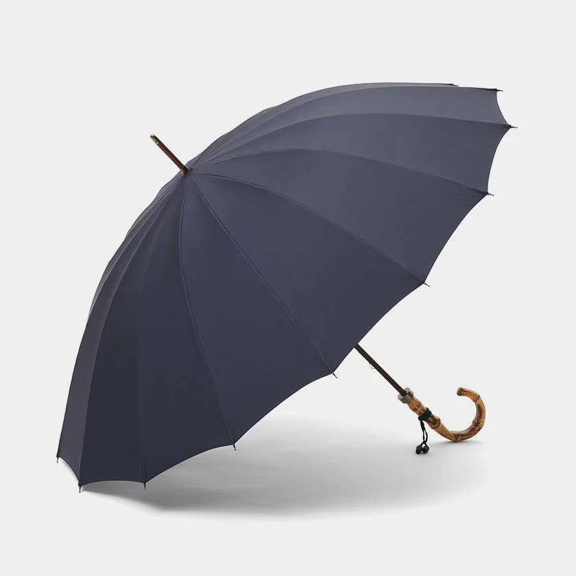 【雨傘】紳士 NEW トラッド 16 ロング カーボン | 東京洋傘 | 宮内庁御用達 前原光榮傘商店 - Image 2