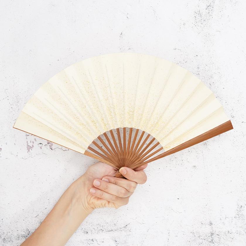 【扇子】女持 箔 緑 本煤竹 | 江戸扇子｜雲錦堂 深津扇子店 - Image 4