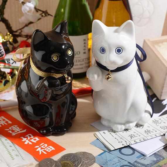 【招き猫】へそくりの招き猫 壱号 白 (中) | 肥前吉田焼 | Kata Koto - Image 13