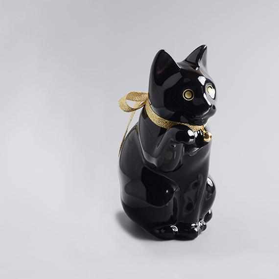 【招き猫】へそくりの招き猫 壱号 黒 (中) | 肥前吉田焼 | Kata Koto - Image 11