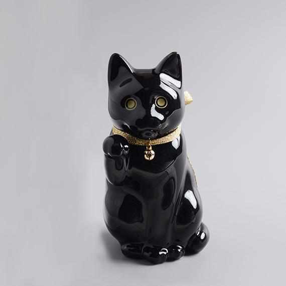【招き猫】へそくりの招き猫 壱号 黒 (中) | 肥前吉田焼 | Kata Koto - Image 15