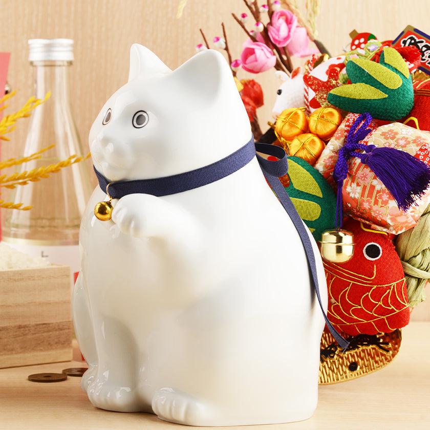 【招き猫】へそくりの招き猫 弍号 白丸 | 肥前吉田焼 | Kata Koto - Image 12