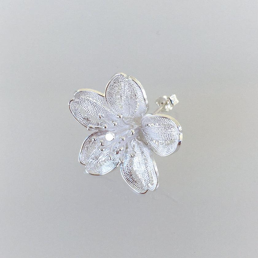 【ピアス】Cherry blossam drop | 銀細工 | CHECOS - Image 3