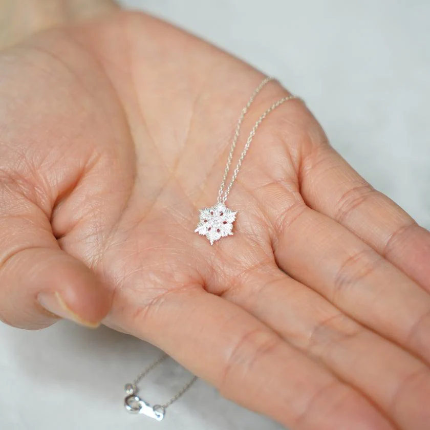 【ネックレス】Snowflake | 銀細工 | CHECOS - Image 3