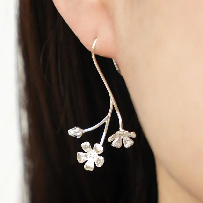 【ピアス】Baby's breath (L) | 銀細工 | CHECOS - Image 4