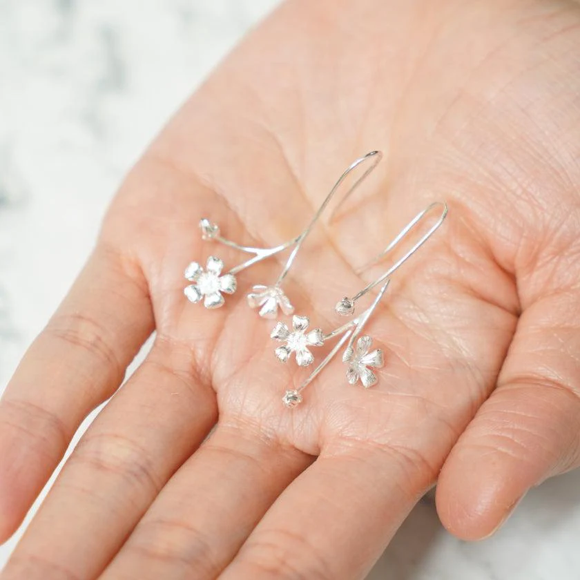 【ピアス】Baby's breath (L) | 銀細工 | CHECOS - Image 5