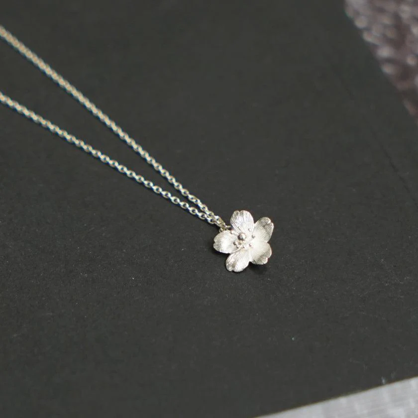 【ネックレス】Cherry blossam | 銀細工 | CHECOS - Image 4