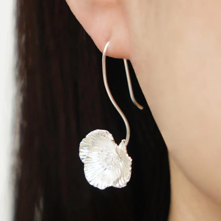 【ピアス】Shirley poppy (L) | 銀細工 | CHECOS - Image 2