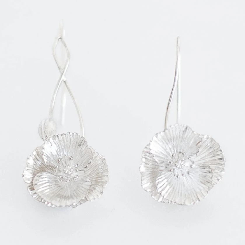 【ピアス】Shirley poppy (L) | 銀細工 | CHECOS - Image 3