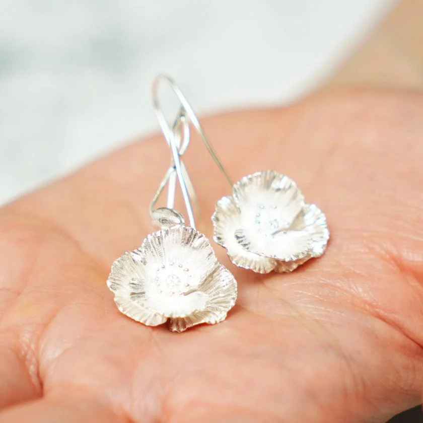 【ピアス】Shirley poppy (L) | 銀細工 | CHECOS - Image 6